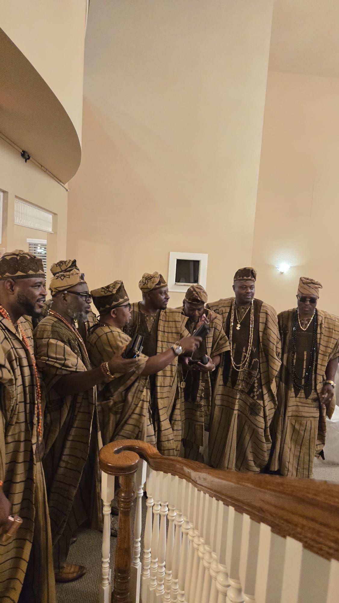 At Alhaji Ogunleyes wedding, Texas