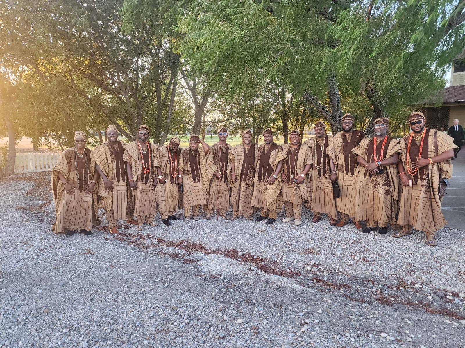 At Alhaji Ogunleyes wedding, Texas